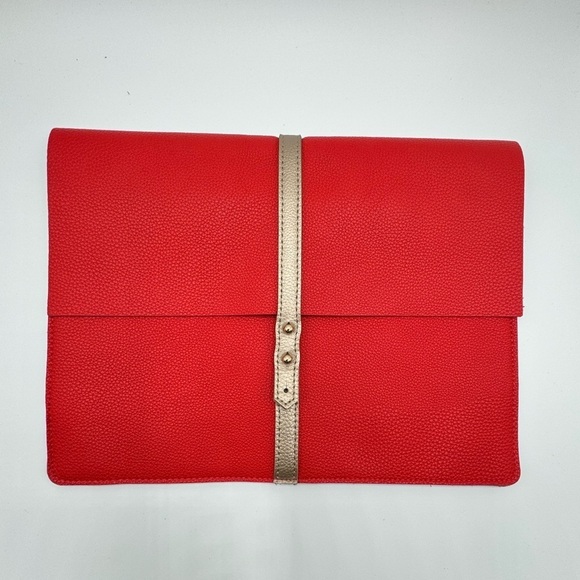 NWOT Red Vegan Leather Portfolio
Pouch Clutch - Picture 1 of 7